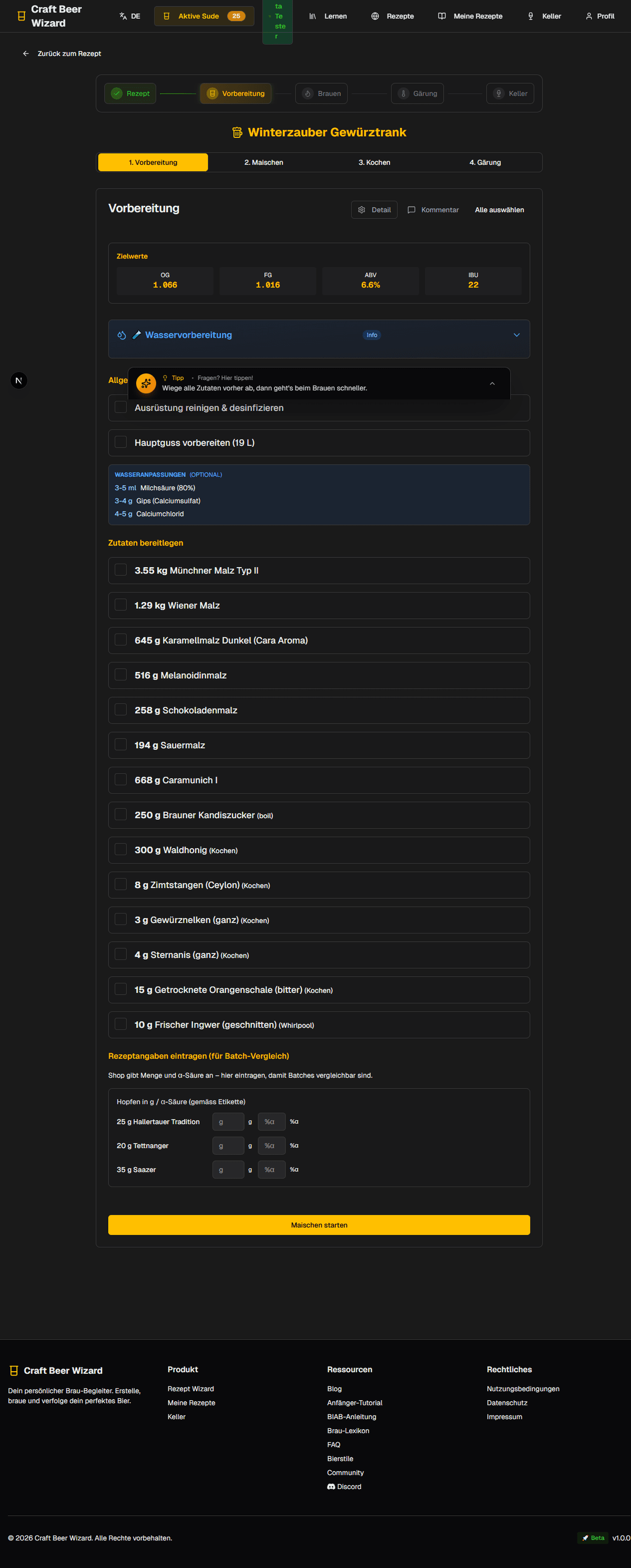 Brautag Modus mit Vorbereitung und Checklisten